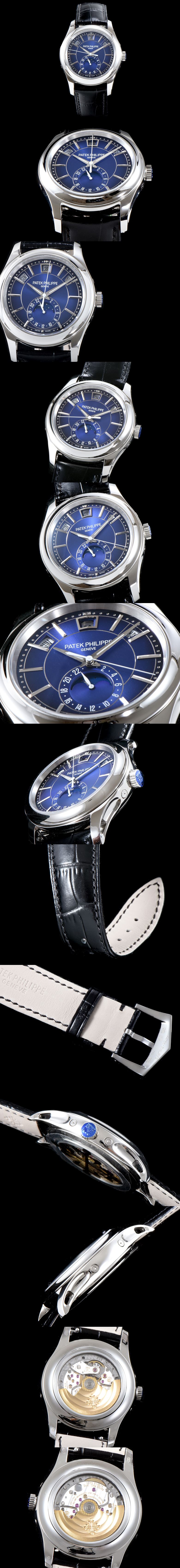 [파텍필립]New 컴플리케이션 5205G-013 에뉴얼 캘린더 40MM UP!! 데이-데이트 문페이즈 엘레강스 선버스트 다이얼 Cal.324 S C 오토매틱 무브먼트 pat0383